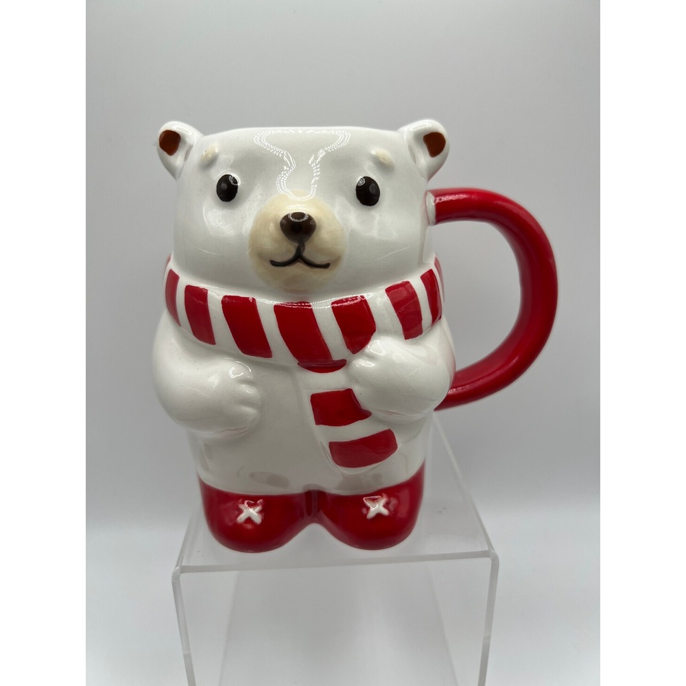 2025 Wondershop Polar Bear Mug Red Scarf‎ Christmas Winter Earthenware Target